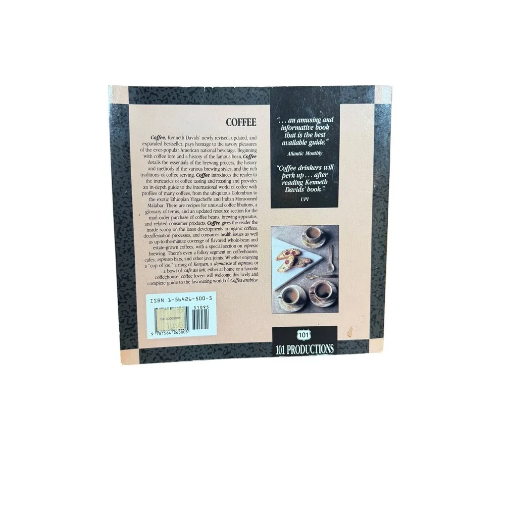 Coffee A Guide to Buying Brewing & Enjoying Kenneth Davids 101 Productions Book